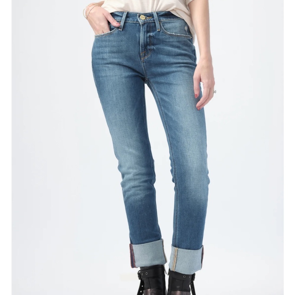 Frame Le Nik Low Slung Jean in Moma Size 25